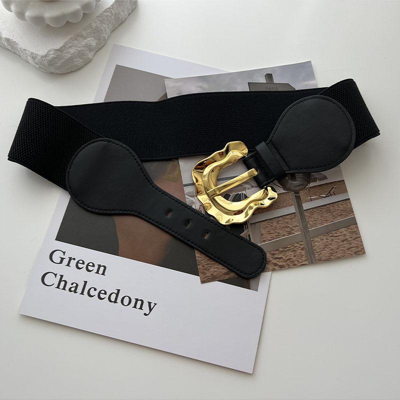 Stylish Black Elastic Waist Belt For Women Perfect For Fashionable Coats Dresses And