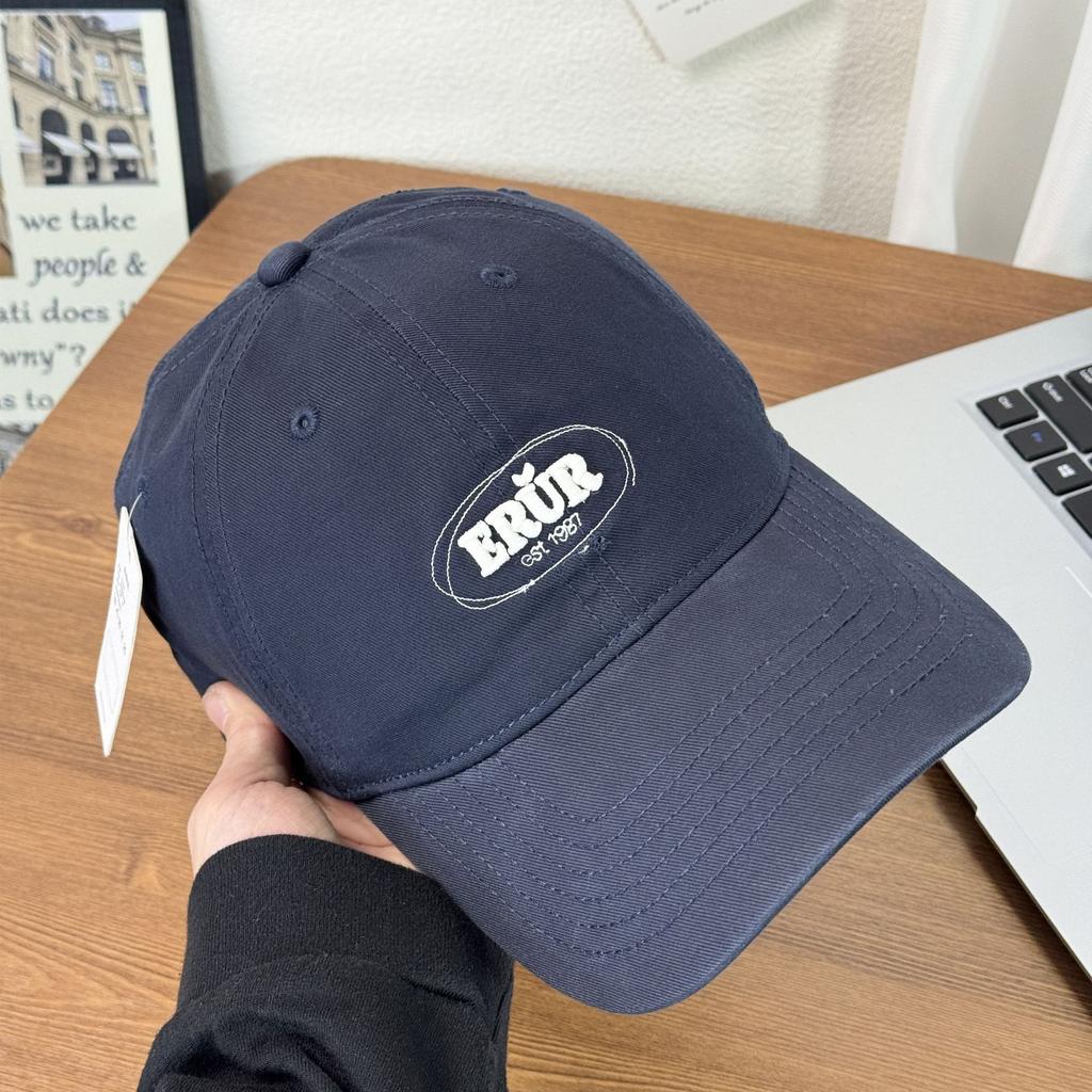 Fashion Hat new embroidery ERUR spring and summer baseball hat new big head circumference soft top versatile casual face small cap tide