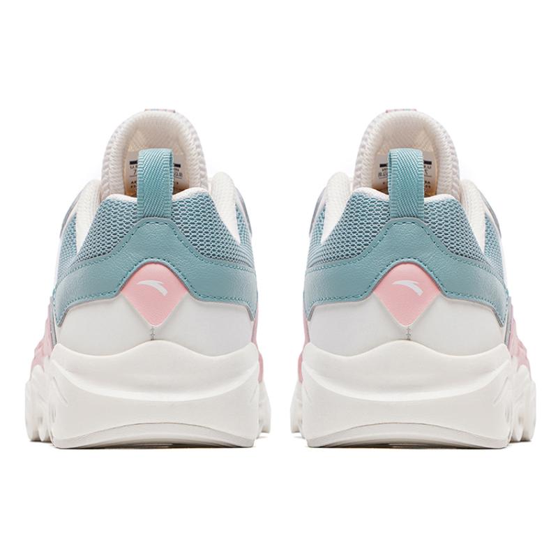 Anta Running Collection Abrasion Resistant Breathable Low top Casual Running Shoes Women's Cherry Blossom Pink Sneakers 922115574-3