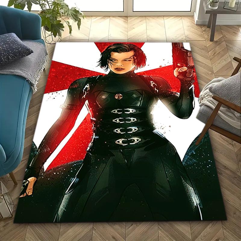 1PC Resident Evil Print Rug - home decoration Carpet For Living Room Bedroom Flooring Computer Chair Area Rug