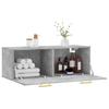 Vidaxl Wall Cabinet, Concrete Gray, 100X36.5X35 Cm