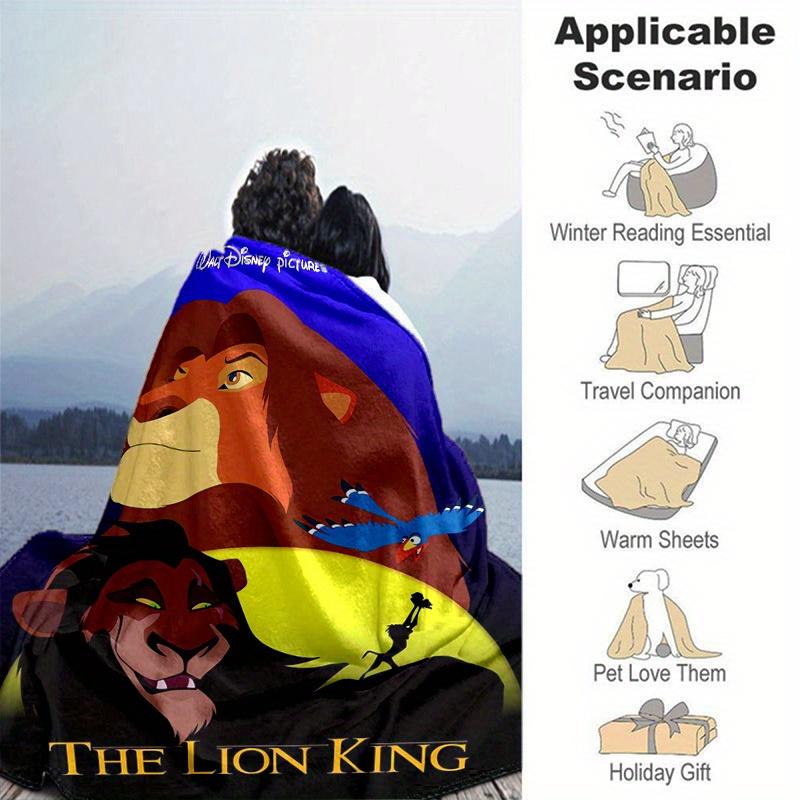 1pc, Lion King Home Decor: Soft Flannel Blanket for Bedroom, Living Room & Travel Perfect Gift, Outdoor Blanket, Car