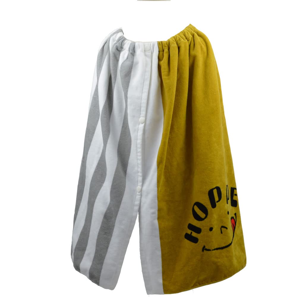 

Wrap Towel, Medium Size, Gray Stripe, Imabari Towel x HOPPE, Kids Bath Towel, Beach Towel, Thick, Absorbent, Durable, Made in Japan