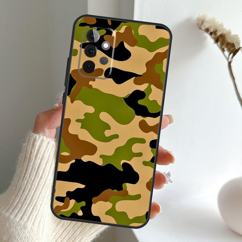 Militär Tarnmuster Hülle Für Samsung Galaxy A16 A26 A36 A56 A55 A35 A15 A54 A34 A14 A52 A32 A12 A13 A33 A53 A17