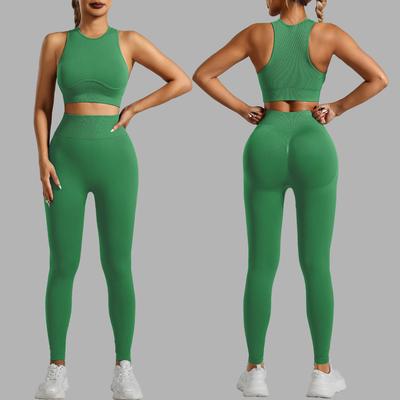 Vielseitiges und modisches Damenbekleidungsset für Frühling und Sommer, Temperament, lässig, Sport, Yoga, Strickhosen