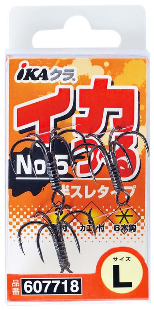 KATSUICHI Squid Tsuru Hook No.5 IS-55 L Fishhook L