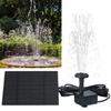 Solar Aquarium Wave Maker Multifunctional with 6 Nozzles Pond Fountain Water Pump Decorative Props for Pool Fountain Submersible
