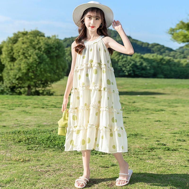 Girls Sleeveless Summer Dress for Big Kids Princess
