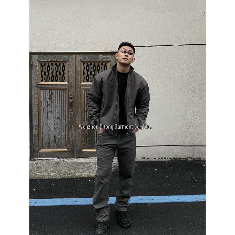 Men s GTAL Cotton Flight Jacket - Spring Three-Proof, Thickened Warm American Workwear Coat M