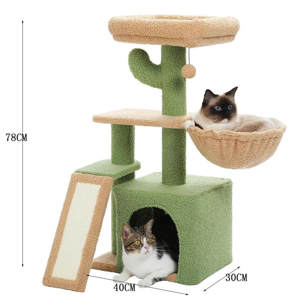 Luxury Integrated Cat Tree Condo with Space Capsule and Sisal Villa