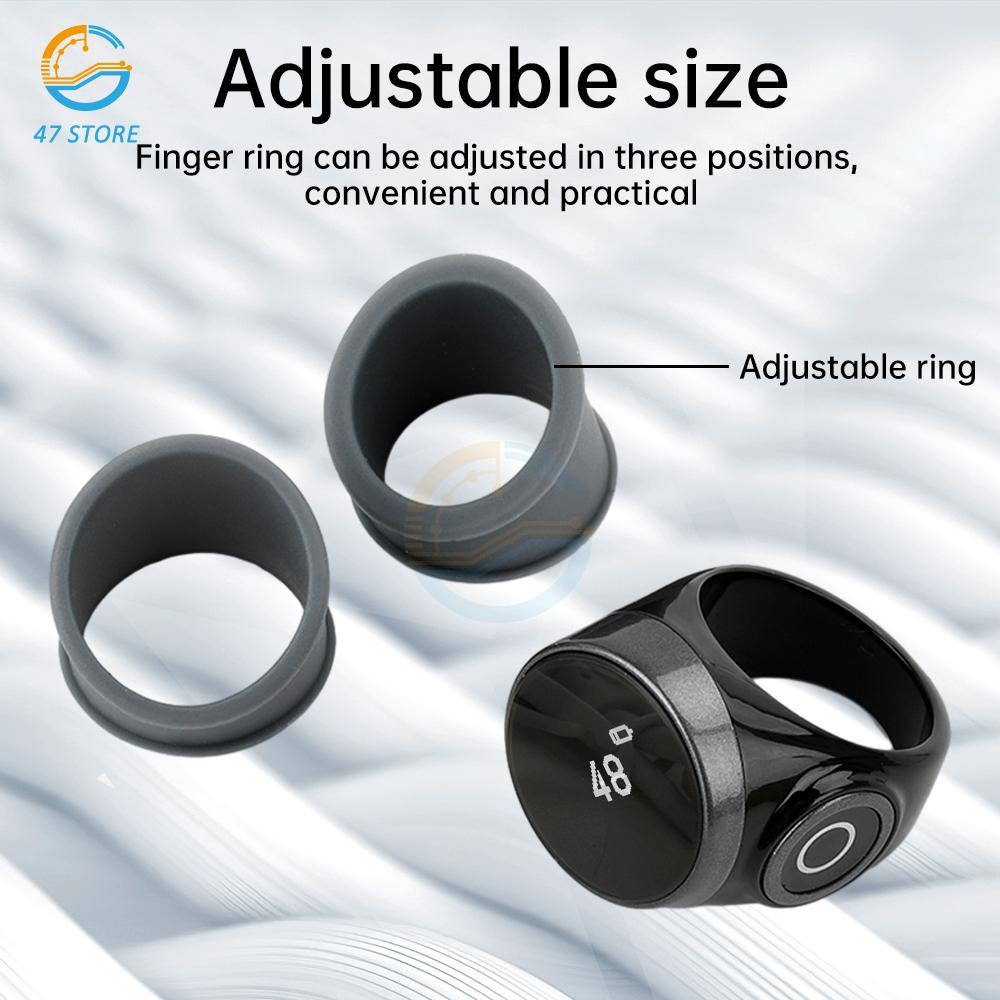 S9 Ring Type Counter Intelligent Battery Display Counter Type-C Waterproof Touch/Button Type Electronic Digital Zikr Counter