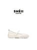 Cowhide version inner height-increasing sneakers retro round head double Velcro casual Mary Jane shoes women's virtue