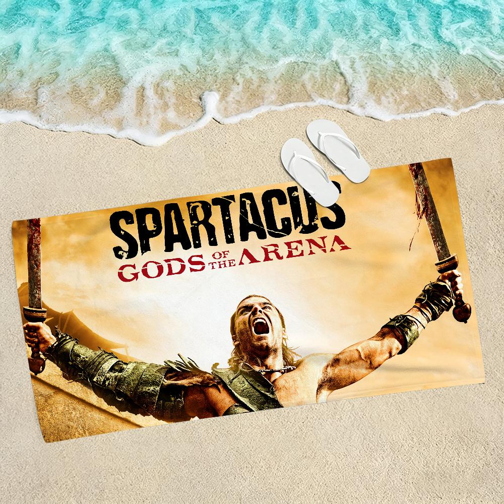 Beliebte TV Spartacus Handtuch Weich Leicht Anti-Sand Großes Strandhandtuch Schnelltrocknend Bad Sport Familie