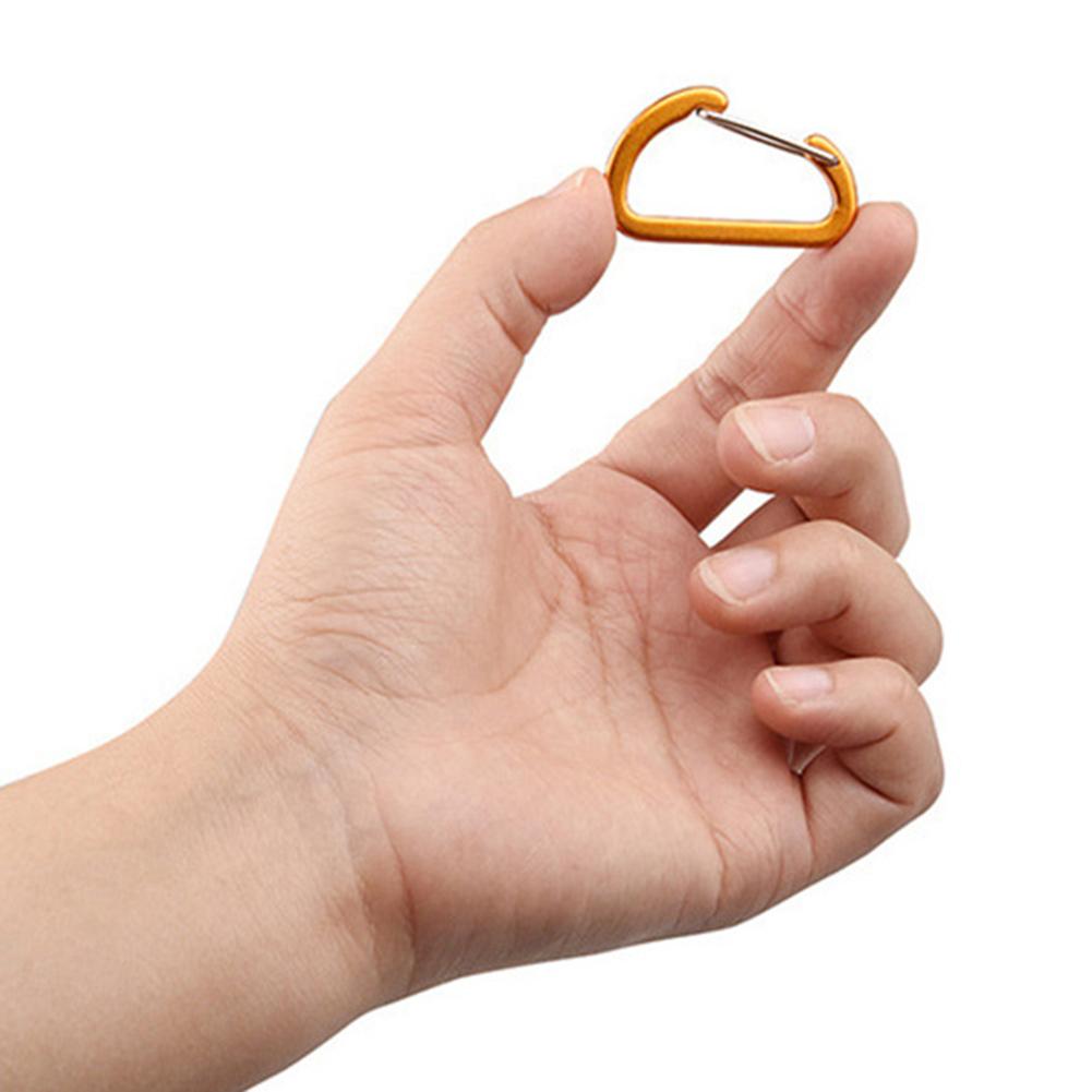 Outdoor Climbing Camping Stainless For MI-ni Carabiner Spring Hook Clip Keychain