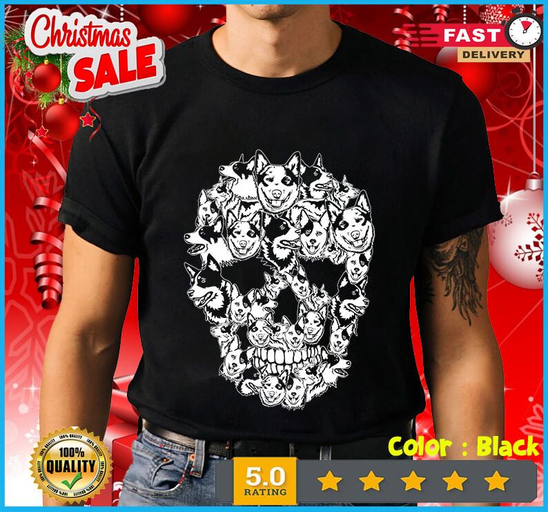 Fun Halloween Costume Skull Australian Cattle Dog Lover Gift T-Shirt S-5XL S разноцветный