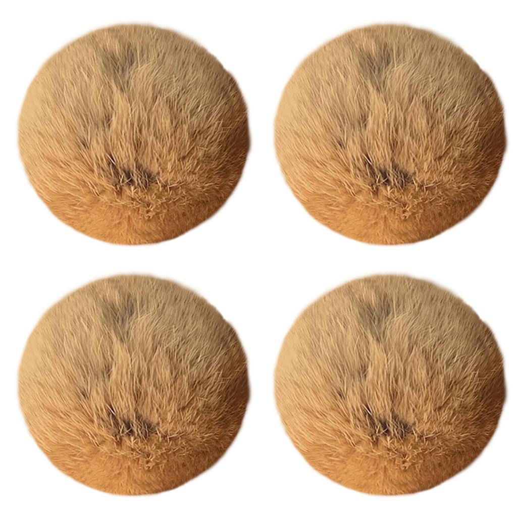 4/8/12pcs 3 Inch Furry Catnip Toy Ball Washable Soft Fluffy Interactive Cat Toy for Winter Cute Kitten Pet Interactive Gifts