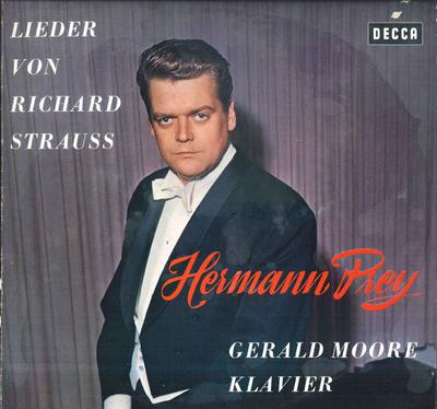 LP Record HERMANN PREY GERALD MOORE  Lieder Von Richard Strauss BLK21083 DECCA Germany Classical Used