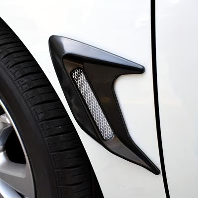 2pcs Universal Car Air Flow Vent Hood Air Scoop Flow Intake Hood Vent Bonnet DIY Decorative Air Scoop Outlet Flow Intake Hood Car Modification Sticker