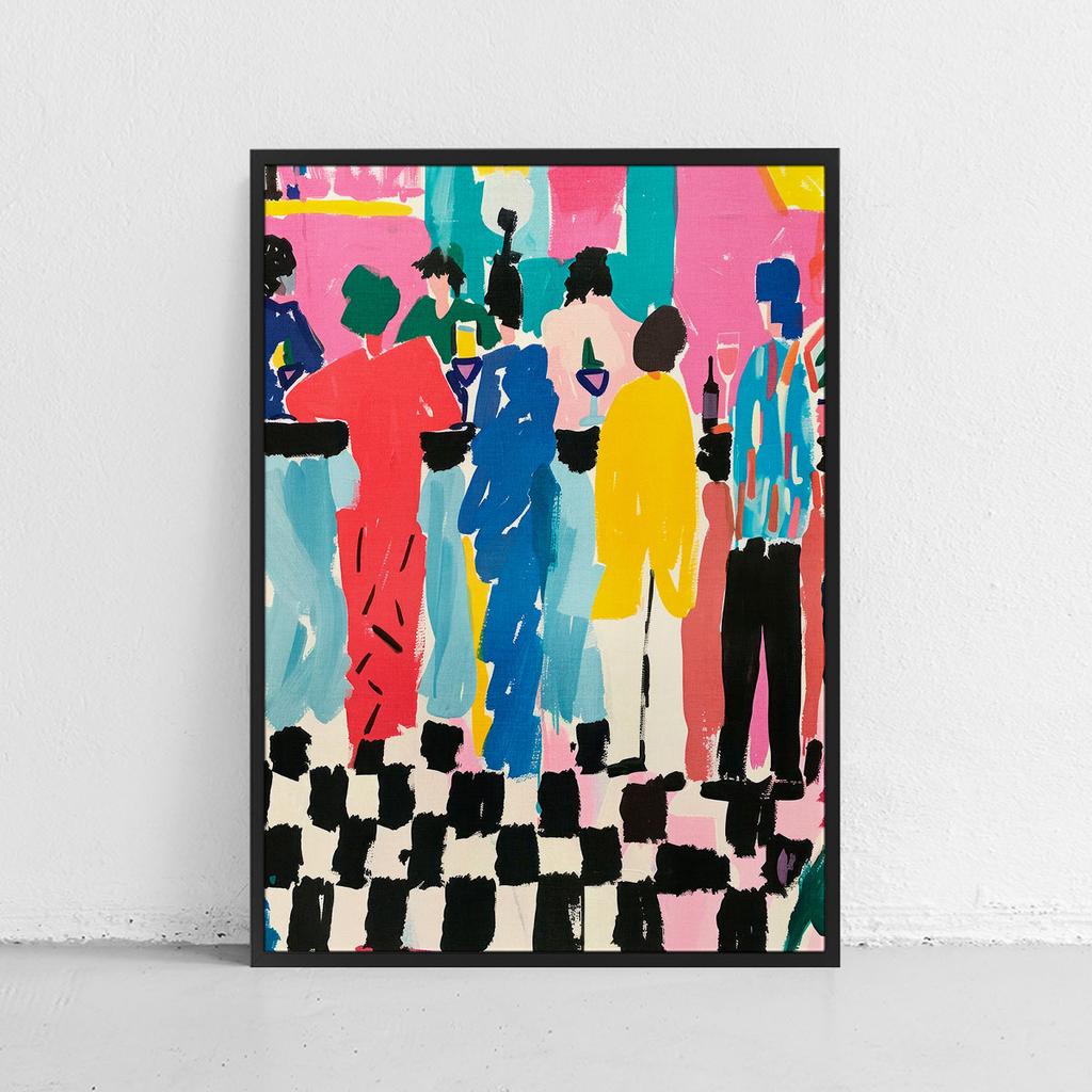 Poster In a Frame Illustration Cafe