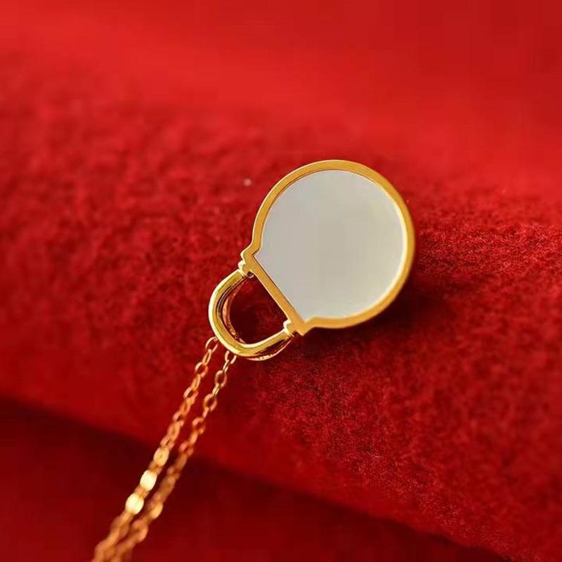 18K Gold Fritillary Sonnenblume Anhänger Au750 Gelbgold Vielseitige Schlüsselbeinkette