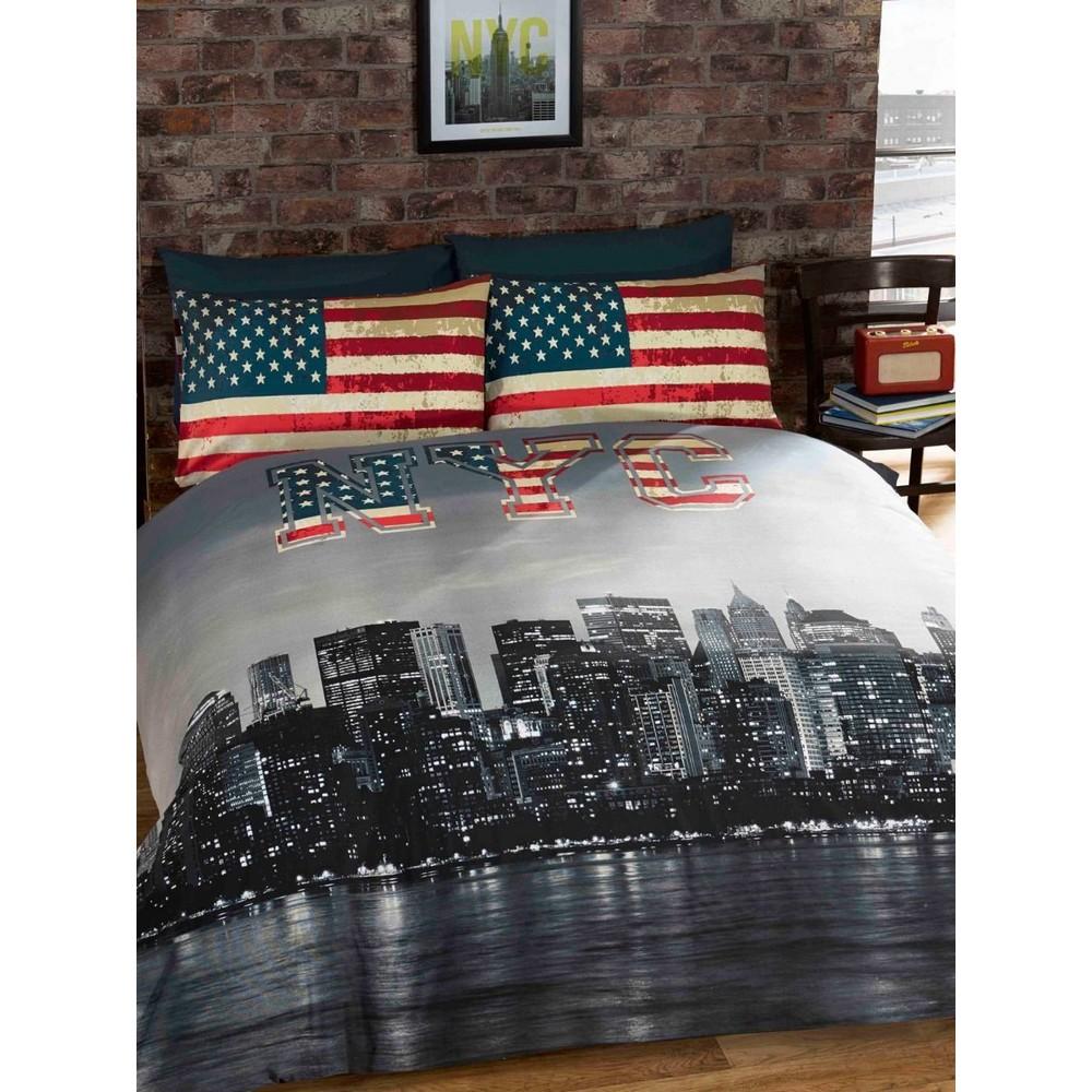 Catherine Lansfield New York Skyline Duvet Cover Set