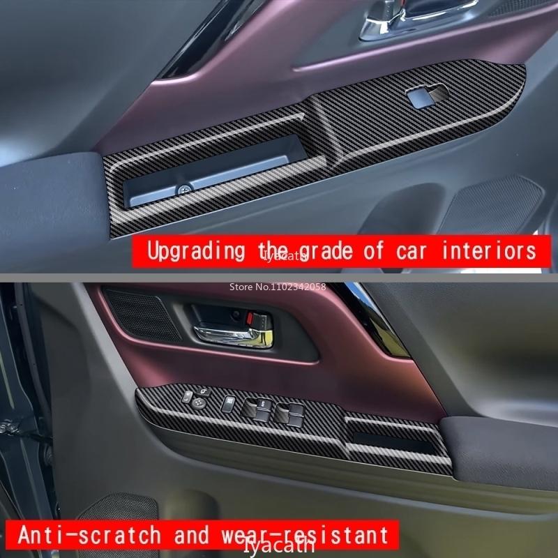 RHD For Suzuki Spacia/Spacia MK54S MK94S 2024 ABS Front Door Armrest Window Lift Switch Glass Control Panle Frame