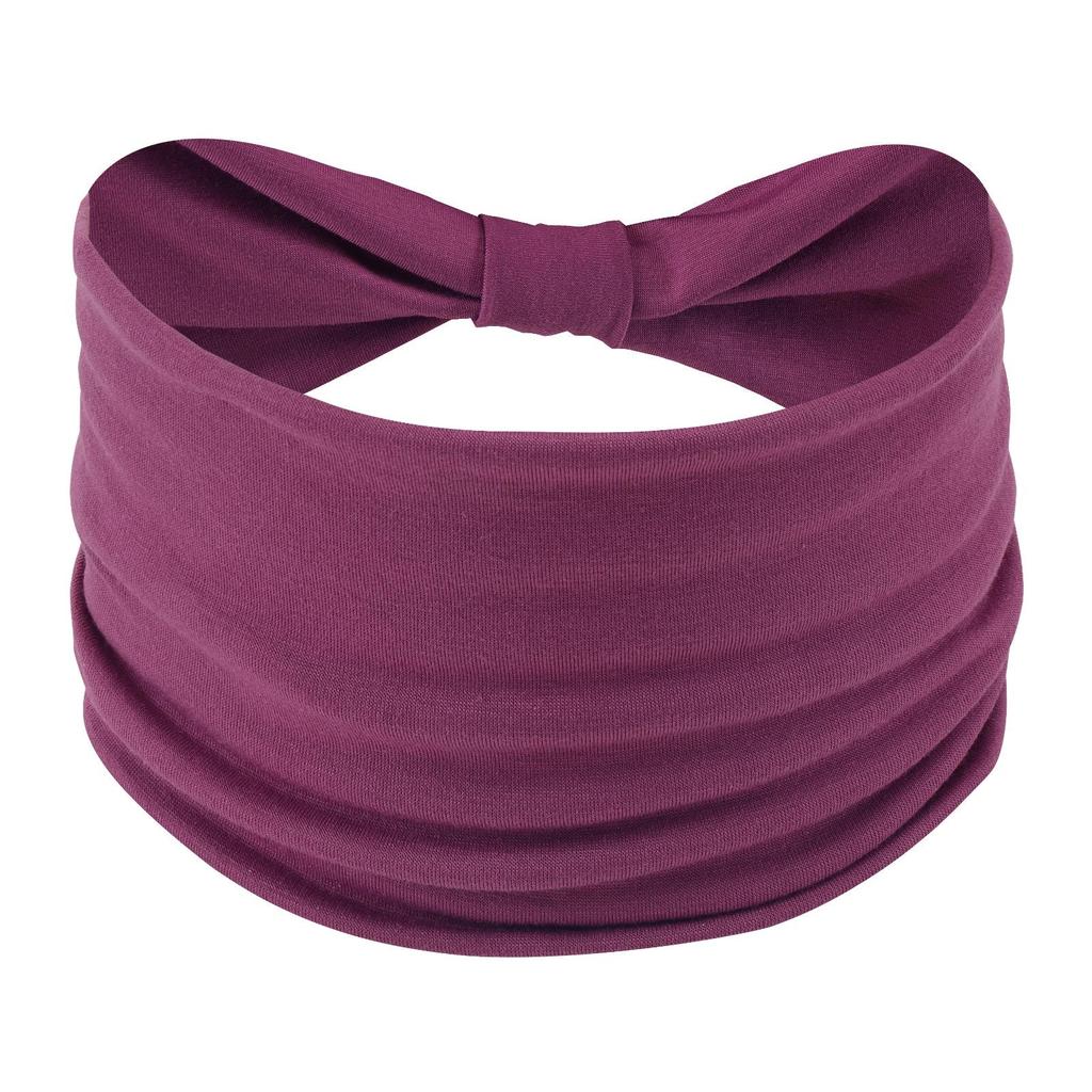 Cross-Border Women's Cotton Yoga Headband - Elastic, Sweat-Absorbing, Fashionable