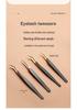 Stainless Steel Black Gold Feather Dolphin Tweezers for Beauty and Manicure