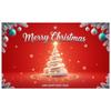 Christmas Backdrop Snowflake Pattern Christmas Event Banner Christmas Party Banner Shiny Xmas Banner For Indoor Celebration