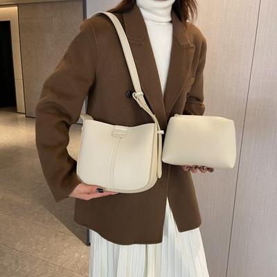Today's Popular Small Bags for Women's Autumn and Winter All-match New Fashion Shoulder Messenger Bag Texture Child and Mother Bucket Bag