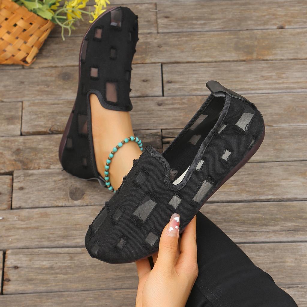 Women Flats 2024 New Breathable Loafers Light Slip On Flat Platform Casual Shoes for Women Anti-slip Walking Sneakers
