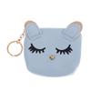 Mini Cute Cat Wallet Keychain Cartoon Lipstick Bag Fashion Earphone Keys Storage Bags Zipper Coin Purse Pendant Girls Gift