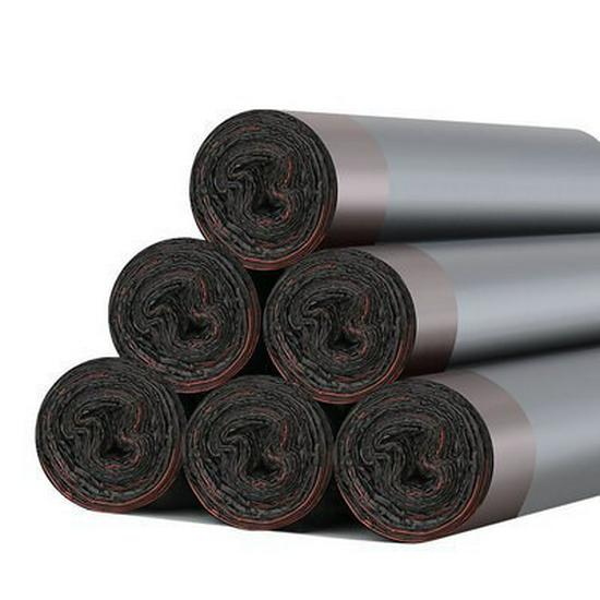 Очень большие, очень плотные черные мусорные пакеты на завязках - Бытовые одноразовые пластиковые