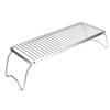 Folding Campfire Grill Portable Stainless Steel Barbeque Cooking Rack Grate Grid