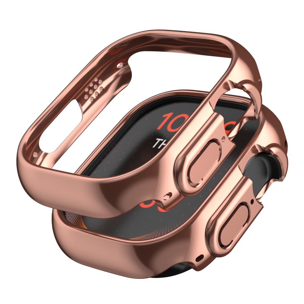 For Apple Watch 45mm 41mm 38mm 42mm 40mm 44mm Plated Skeleton Cover Hard PC Bumper Case Frame for iWatch SE 8 7 6 5 4 3 2 1 Case