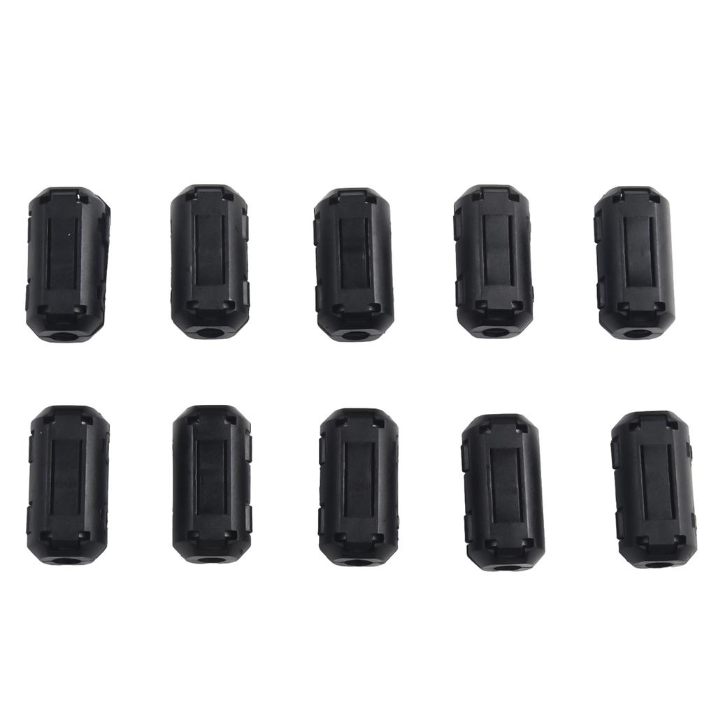 10Pc 5mm Toroidal Core Ferrite Bead Clip Choke EMI RFI Noise Filter Clip Noise Suppressor Filter Ring For USB/Video Cable Power
