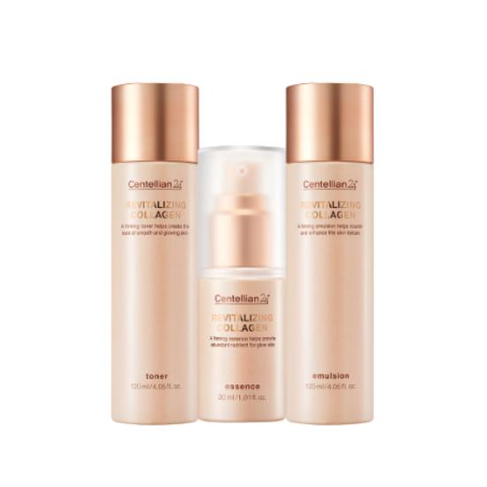 Centellian24 Revitalizing Collagen 3-Piece Skincare Set-Firming, Hydrating & Anti-Wrinkle Care-Essence 30ml + Emulsion 120ml + Toner 120ml