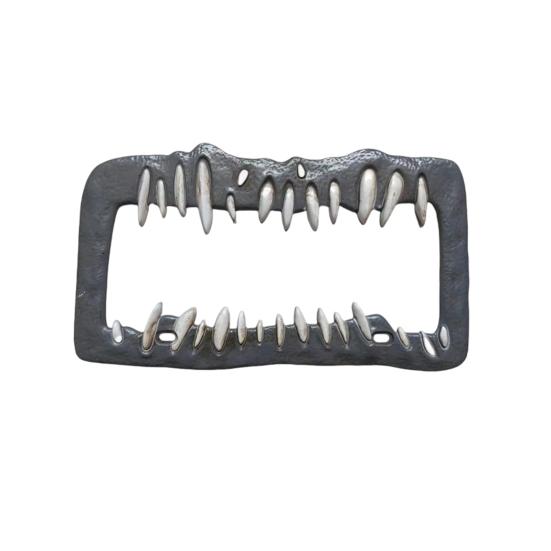 Halloween Horror License Plate Frame Universal Fit Simple Installation Weather-Proof
