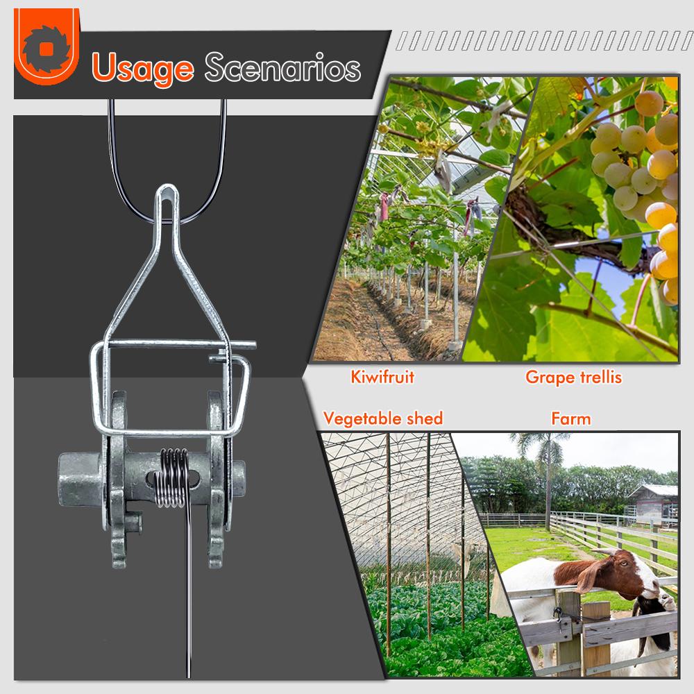 Heavy Duty Repair Fence Tensioner Garden Wire Strainer Practical Aluminum Alloy Gardening Tools