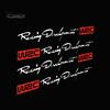 4Pcs Fashion Racing Development WRC Car Door Handle Decorative Decals Sticker