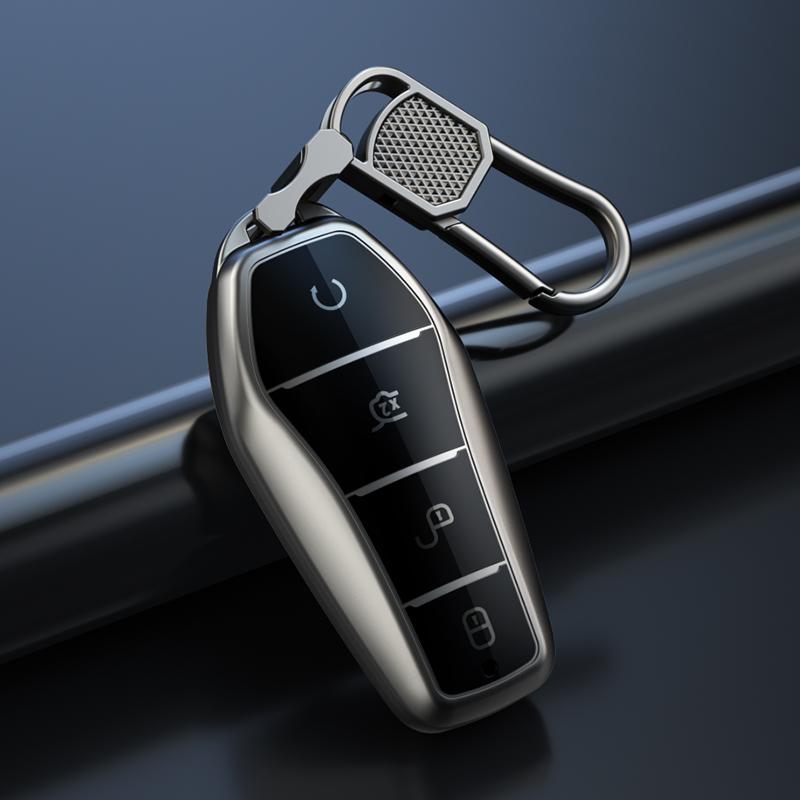 Fashion New Soft TPU Car Key Case Protect Cover 4 Button For BYD Qin Plusdmi Atto 3 Han EV Dolphin Durable Car Accessories