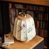 Portable Lamp Ancient Style Zen Tea Room Chinese Hand-painted Fabric Classical Ornament Chinese Style