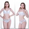 Sexy Gathering Bra Set Lace Fashion Comfortable Bra Skin-friendly Breathable Underwear