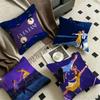 La La Land Musique Film Classique Taie d'oreiller Personnalisée Housse anti-poussière Chambre à coucher Enfants Fête Décoration Housse de coussin Anniversaire Cadeau Enfants