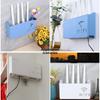 Wall Mount WiFi Router Shelf - ABS Plastic Storage Box with Cable Management, Hanging Organizer for Power Strips & Home Decor
