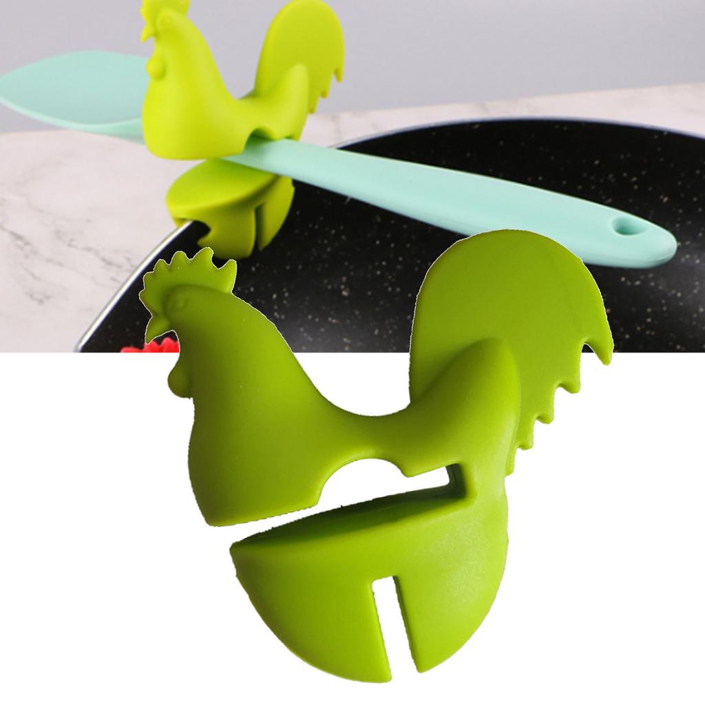 Kitchen Rooster Pot Clip Soft Elastic Silicone Rooster Kitchen Accessories Clip for Home