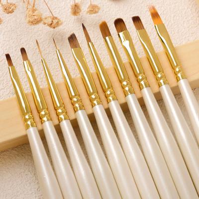 Nail Pen Brush Easy To Use Multi-function Tip Head Gel Nail Painting Brushes for Manicure