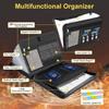 Waterproof Fireproof Document Bag & Foldable Accordion File Organizer with Large Capacity and Portable Storage