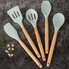 14pcs silicone utensil set with plastic holder