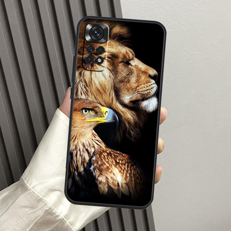 Animal Lion Wolf Tiger Eagle Case For Xiaomi Redmi Note 13 14 Pro 12 11 10 15 Pro Plus Redmi 14C 13C 15C 10C 12C 15 Funda